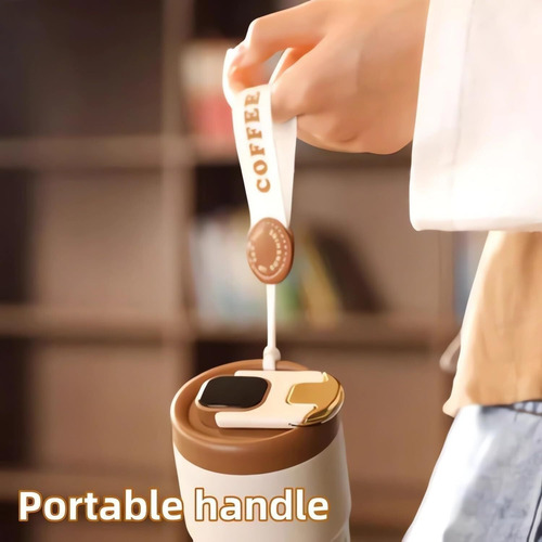 Caneca Térmica De Aço Inoxidável Com Display De Temperatura