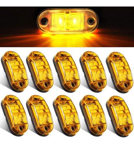 10pcs Luces Led Remolque Luces Posición Laterales Camiones