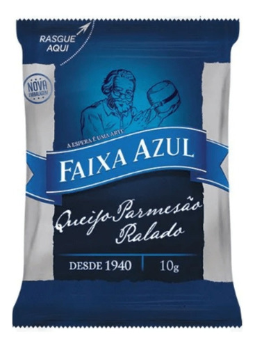 Queijo Ralado Parmesão Faixa Azul 50 Sachês - 10g