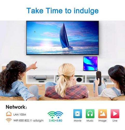 Super Tv Box A5x Max 4gb 32gb Smart Tv 4k Android 9 Bluetoot