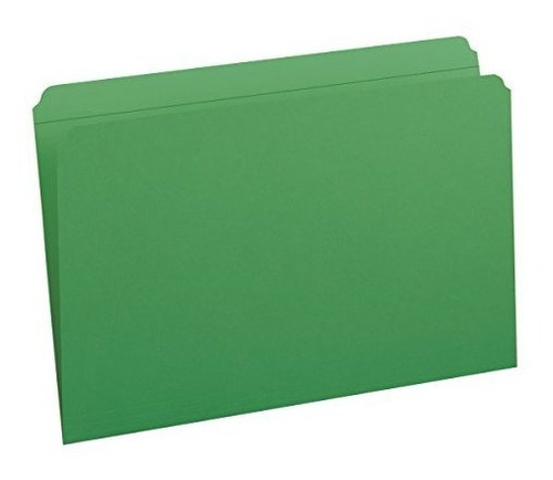 Carpeta De Archivos Smead Legal, Verde, 100 Ud.