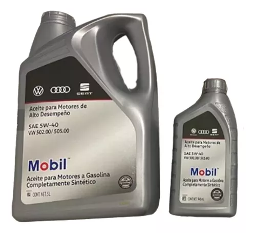 Aceite Sintético 5W40 Motor a Gasolina *Volkswagen/Mobil - Spa-Volks