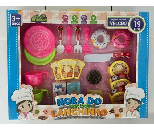 Kit Infantil Hora Do Lanchinho Crec Crec Cor Colorido