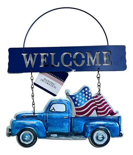 Colgante Bienvenido Colgantes De Camioneta Welcome Eeuu Usa