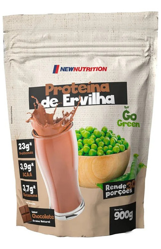Proteína De Ervilha 900g - Newnutrition Suplemento Pó Vegano