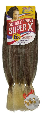 Jumbo Super X Cabelo Para Tranças Jumbão Box Braids 400 Gr Cor T1B/30/613