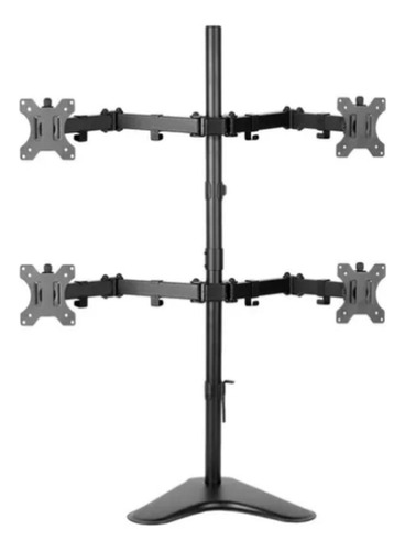Suporte De Mesa Para 4 Monitores 15 A 32 Regulável 360