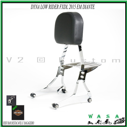 Sissy Bar Encosto Destacavel Dyna Low Rider Fxdl 2015 Em Dia