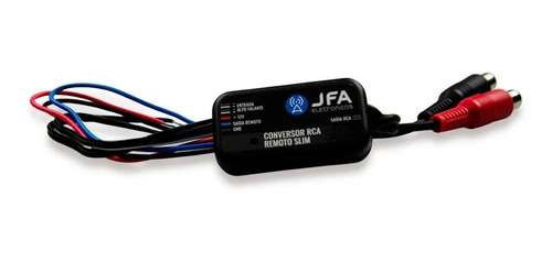Conversor Fio Para Rca Remoto Slim 12v Jfa Automotivo Cd Dvd