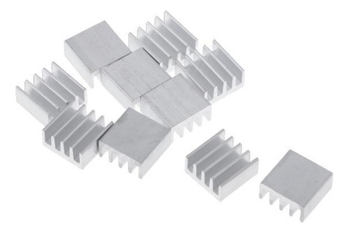 5 X 10pcs Aluminium Heatsink Cooling Fin 14x14x7mm Para