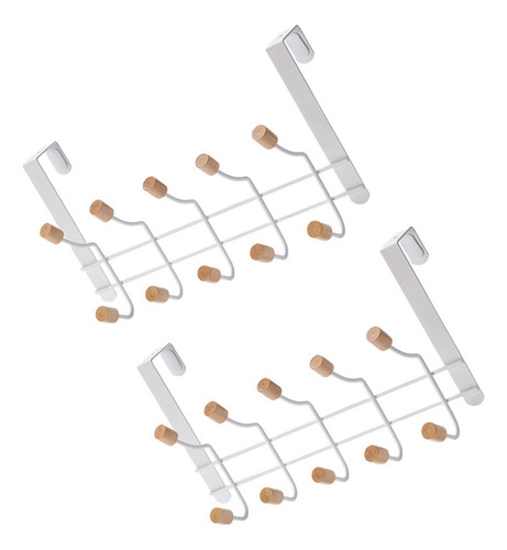 Colgador De Pared De Hierro Forjado, 2 Unidades