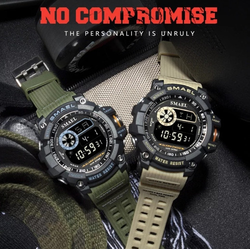 Relógio Masculino Smael 8010 Original Tático Militar C Caixa