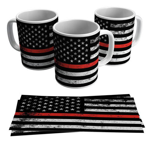 Caneca Bandeira Dos Estados Unidos Usa Grunge País