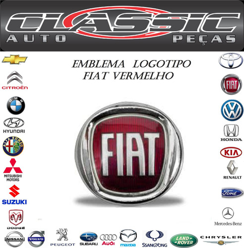 Emblema Fiat Tampa Traseira Original