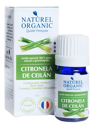 Aceite Esencial Citronela De  Ceilán Naturel Organic Aroma