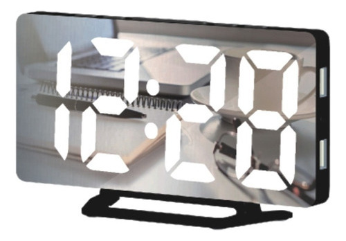 Reloj Digital Eléctrico Con Pantalla Grande Reloj Blanco.