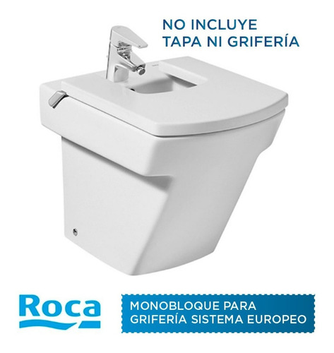 Bidet Roca Hall 3 Agujeros Loza Al Piso Compacto Moderno