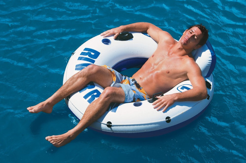 Colchoneta Inflable Para Pileta River Run Lounge Intex 137cm
