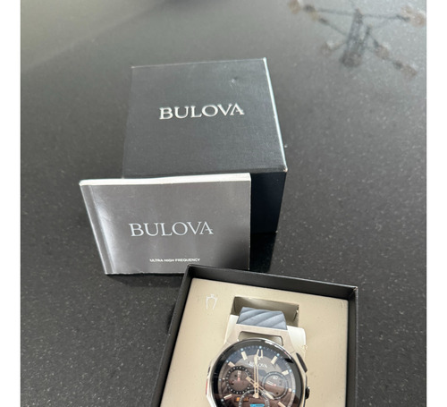 Reloj Bulova Cronógrafo Curv 98a161 Para Caballero