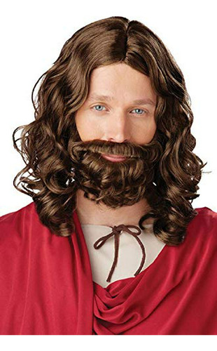 Set De Peluca Y Barba De Jesús Para Halloween