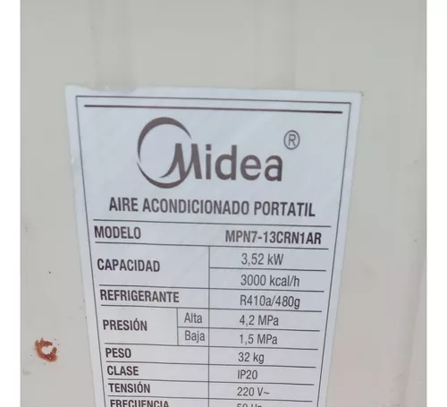 MIDEA Pingüino aire acondicionado portátil 3000 frigorías