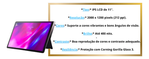 Tela Frontal Compatível Tablet Lenovo P11 /p11 Plus Tb-j616x