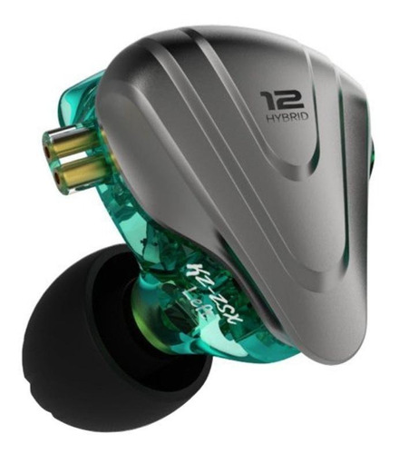 Audífonos in-ear gamer KZ In Ear ZSX Cyan verde (Con micrófono)