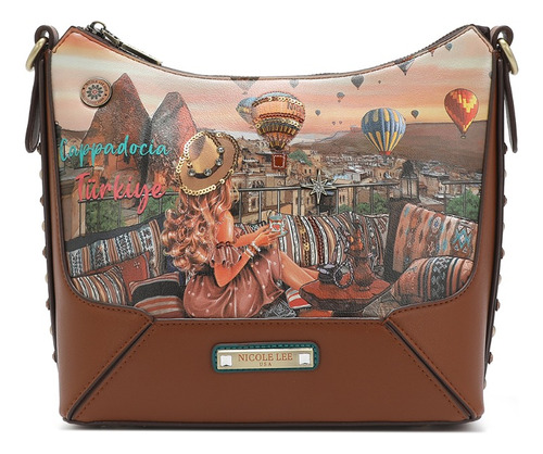 Bolsa Cruzada Nicole Lee Heaven On Earth C/aplicaciones Ss24