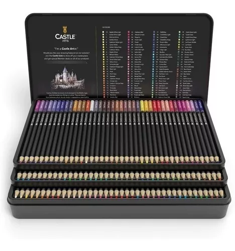 120 Lápices De Colores Set De Arte De Lápiz Profesional