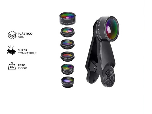 Set Premium Lentes Para Cámara De Celular Efectos Foto Lente Celular Variada - Son Efectos