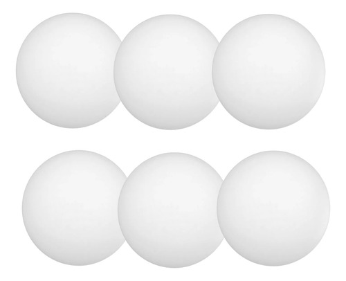 Paquete De 6 Pelotas De Ping Pong Color Blanco
