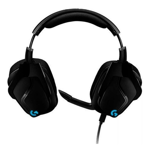 Imagen 4 de 4 de Audífonos gamer Logitech G Series G635 negro con luz rgb LED