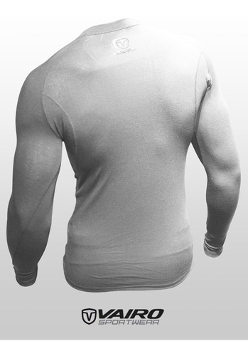 Imagen 2 de 2 de Remera / Jersey M/ Larga Ciclismo Vairo Super Termic Hombre