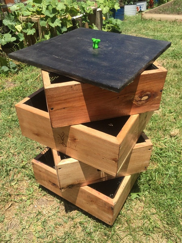 Compostera Tarpuy Ichik 70 L Madera Int/jardín Redcompostaje