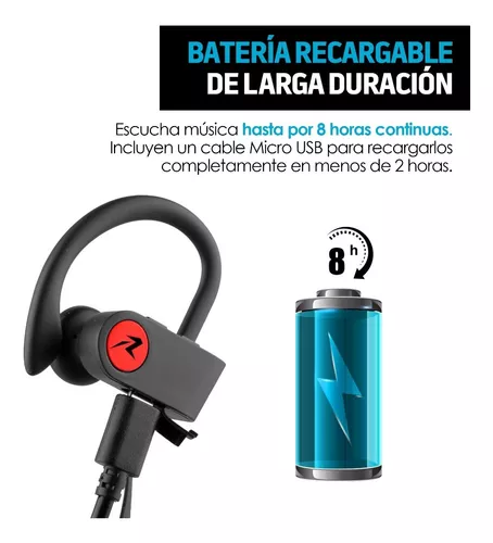 Audifonos Inalambricos Deportivos Bluetooth Contra Agua IPX4 REDLEMON