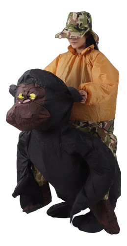 Divertido Disfraz Inflable De Chimpancé Para Adulto