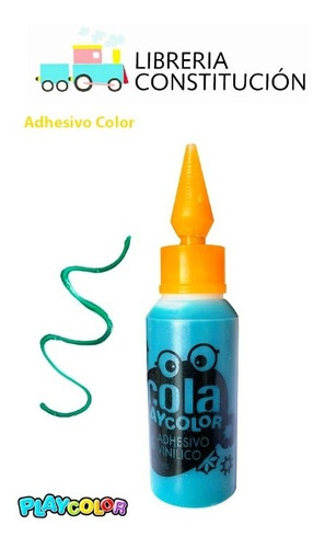 Adhesivo Playcolor 30gr Color  X10 No Toxico Colores Varios