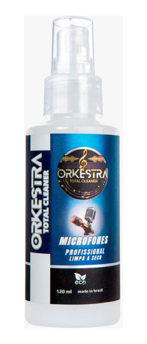 Limpador Orkestra Total Cleaner 120ml - Limpa Seco Microfone