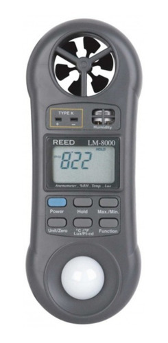 Medidor Anemometro Luxometro Humedad Temperatura 4 En 1