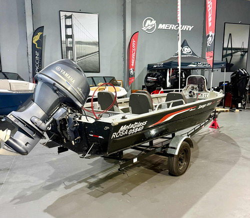 Lancha Aluminio Metalglass Savage Yamaha 60hp 4t Y Trailer !