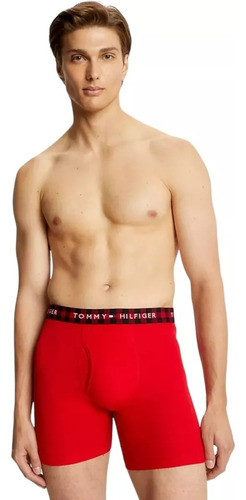 Boxer Tommy Hilfiger 3 Pack Largos De Algodón - Original