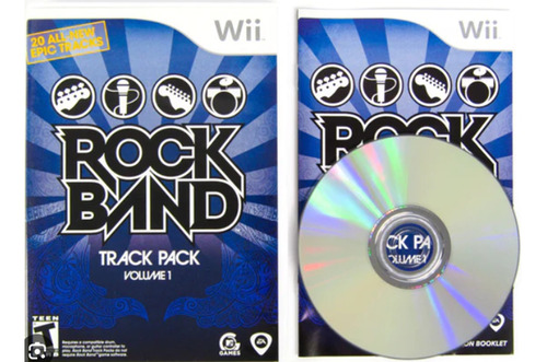 Rock Band Track Pack Volumen 1 Juego Wii Oirignal Completo 