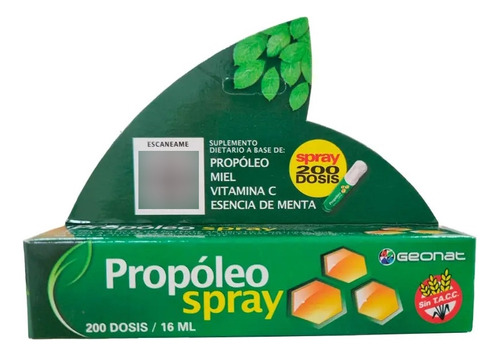 Geonat Propóleo Spray Bucal 200 Dosis Tos Y Mucosidad