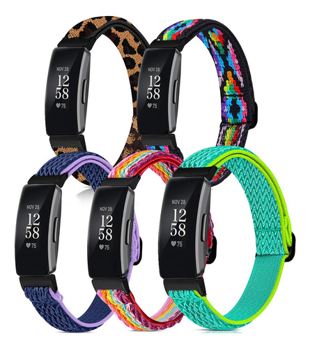 Attbbon Paquete De 5 Bandas Elasticas Compatibles Con Fit Bi