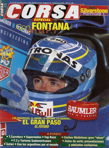 Revista Parabrisas Corsa N° 1615. Fontana En La F 1. 1997