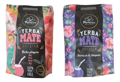 Yerba Mate Premium, Berries Y Mango 300 Gr Botanica 