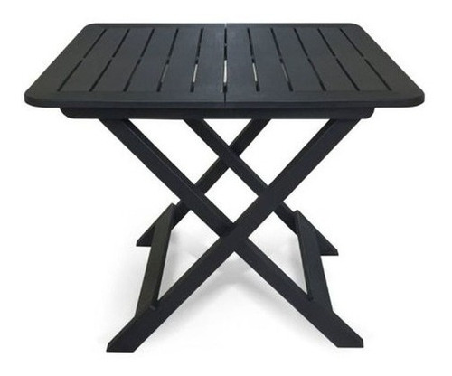 Mesa de plástico dobrável multiuso área lazer Arqplast 25672 cor preto