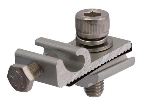 Conector Grampo Para Aterramento Em Energia Solar - 8 Peças