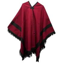 Comprar Poncho Incaico Adulto Guemes Salteño Bordo