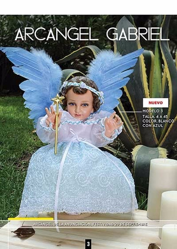 Ropa Niño Dios Arcangel Gabriel 15cm Dia Calendaria Tamales | MercadoLibre